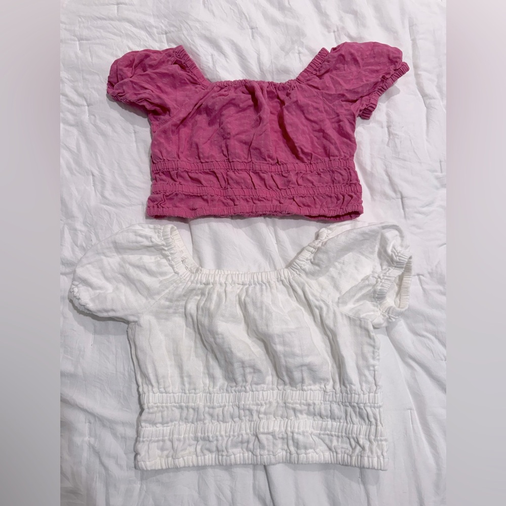 Old navy girls crop top 2 pieces large